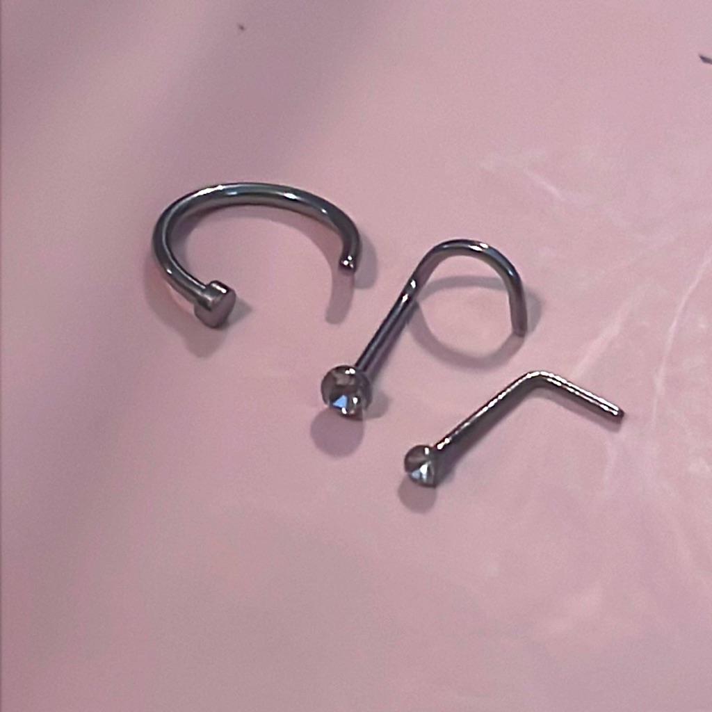 Nip Set Of 3 Silver Nose Rings Jewelry
